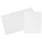 JAM Paper Heavy Duty Plastic 2-Pocket Folders, 6ct.
